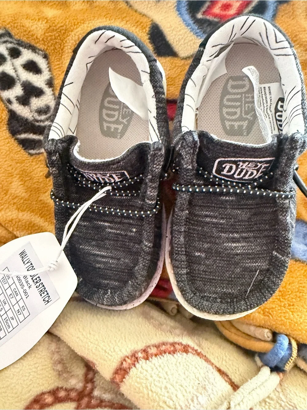 Hey Dude Wally Toddler Stretch-Black